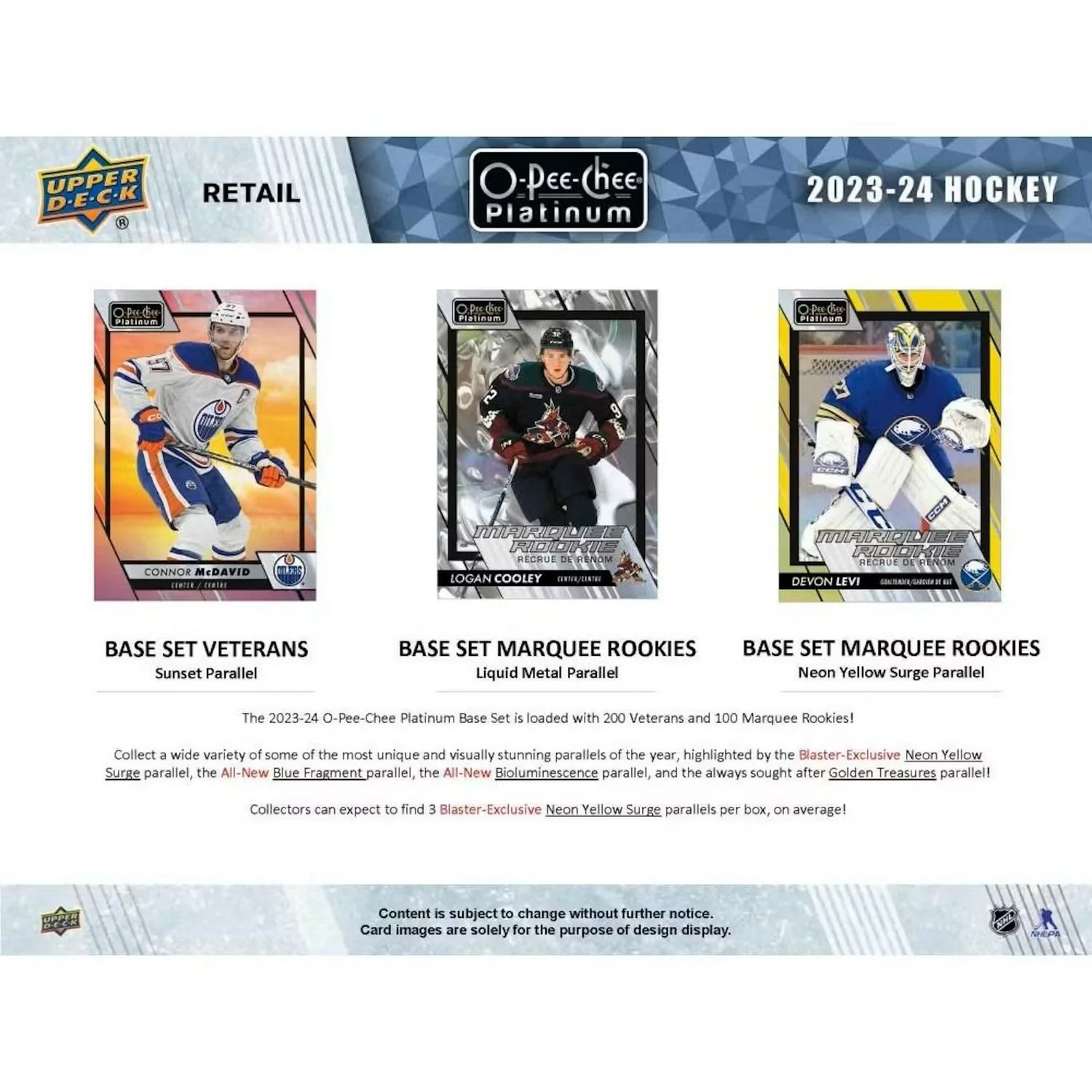 2023-24 Upper Deck O-Pee-Chee Platinum Hockey Blaster Box - Image 4