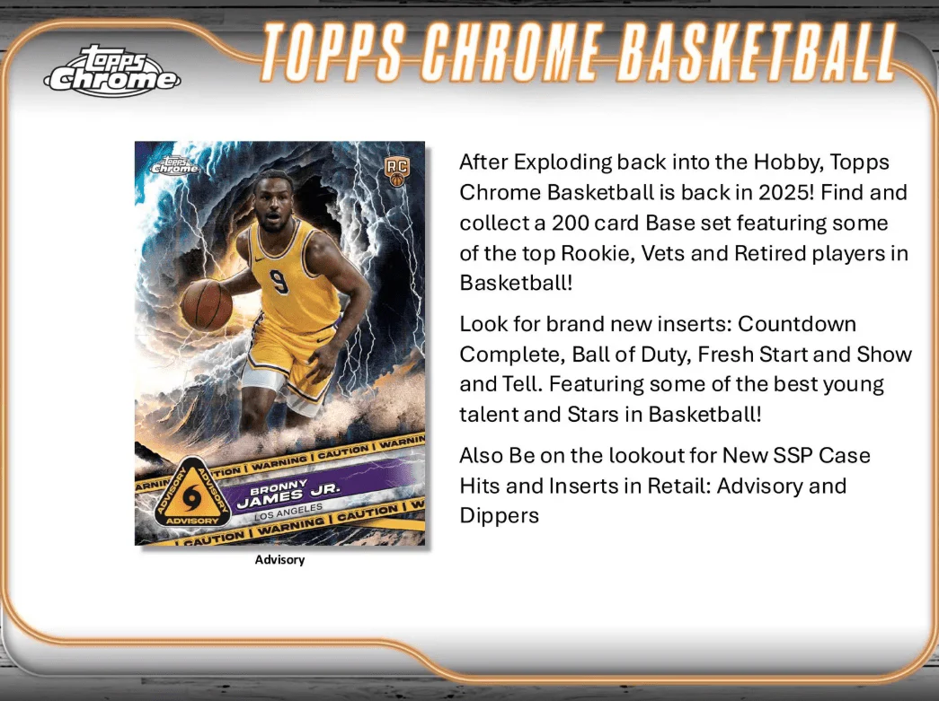 2024-25 Topps Chrome Basketball Blaster Box - Image 3