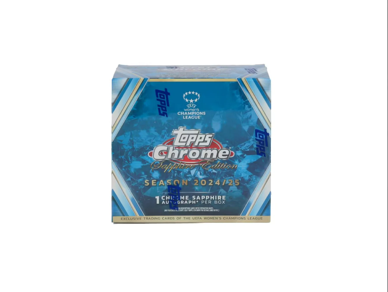 2024-25 Topps Chrome Sapphire Edition Women's UEFA Champions League Soccer Hobby Box