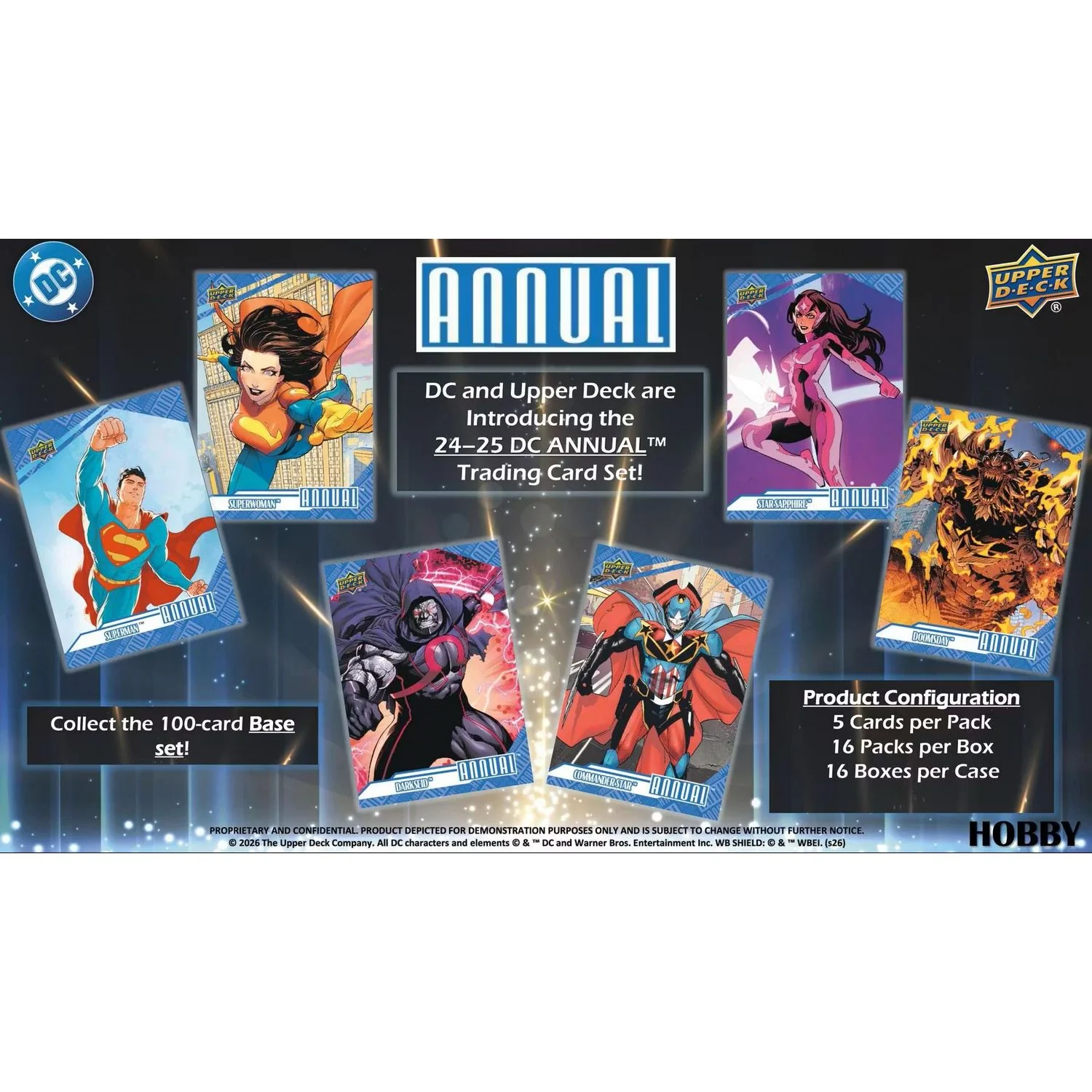 2024-25 Upper Deck DC Annual Hobby Box *Contact Us To Order* - Image 3
