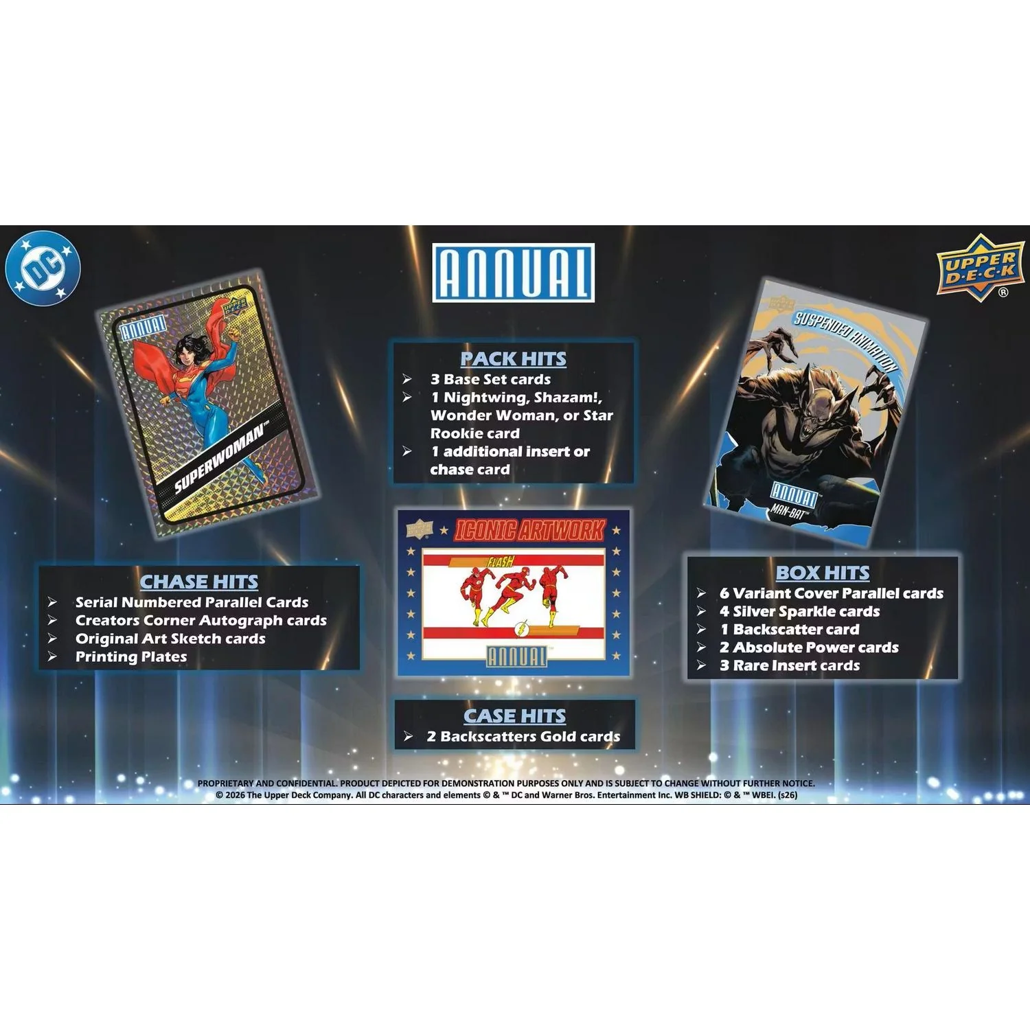 2024-25 Upper Deck DC Annual Hobby Box *Contact Us To Order* - Image 7