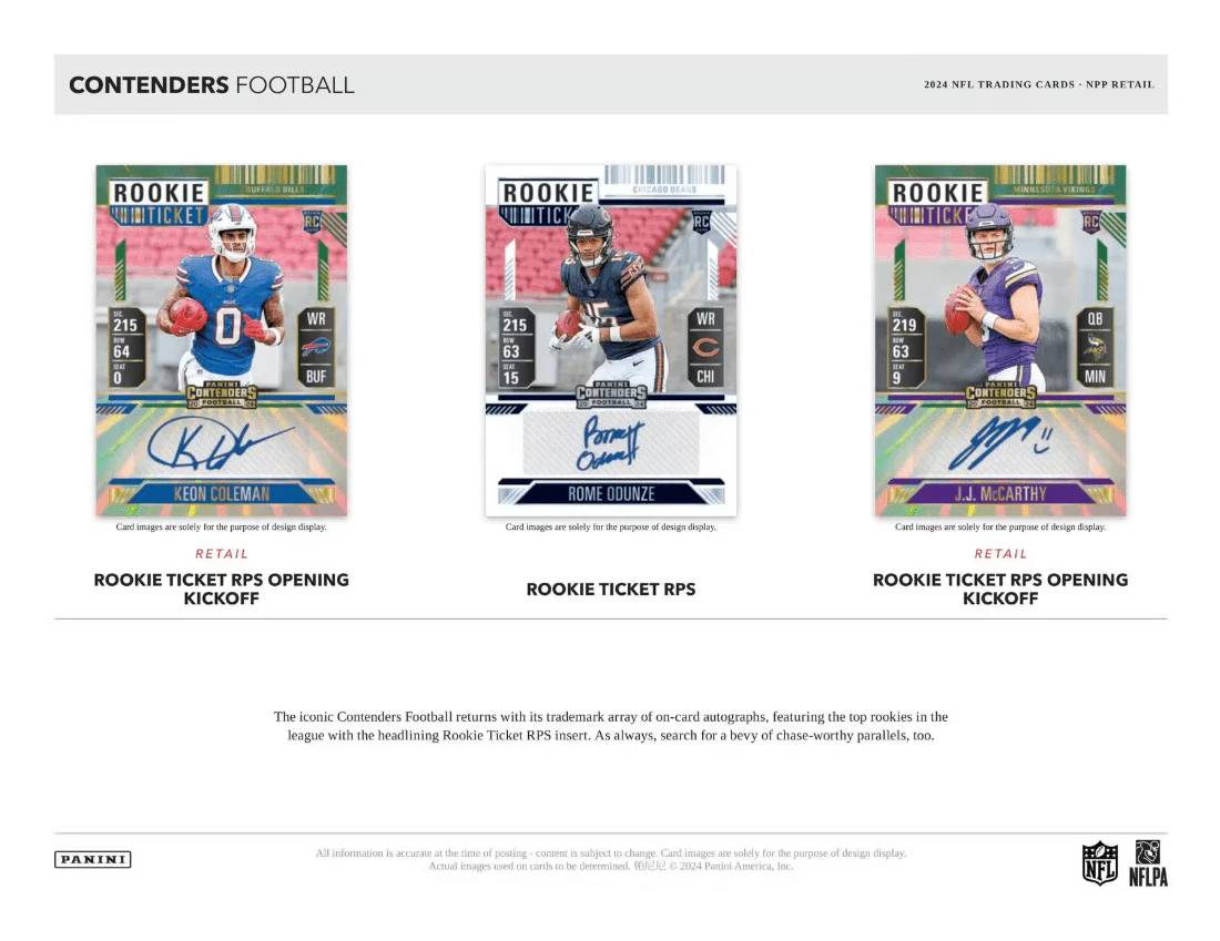 2024 Panini Contenders Football Retail Box - Image 3