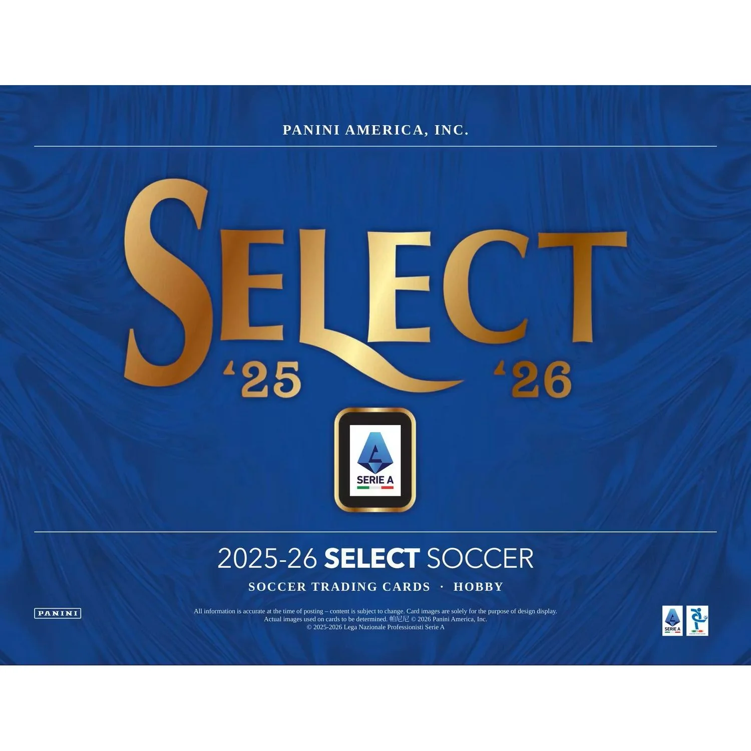 2025-26 Panini Select Serie A Soccer Hobby Box - Image 3