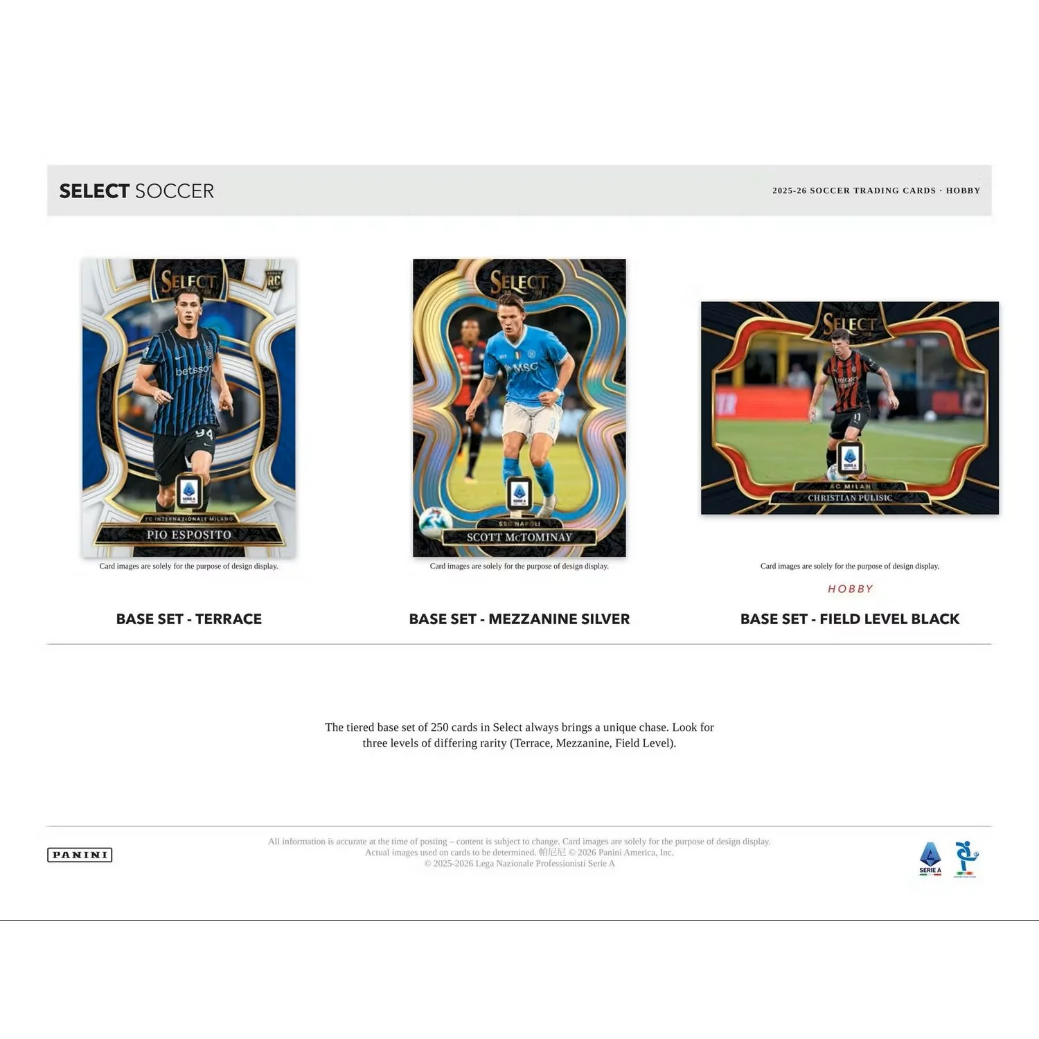 2025-26 Panini Select Serie A Soccer Hobby Box - Image 4