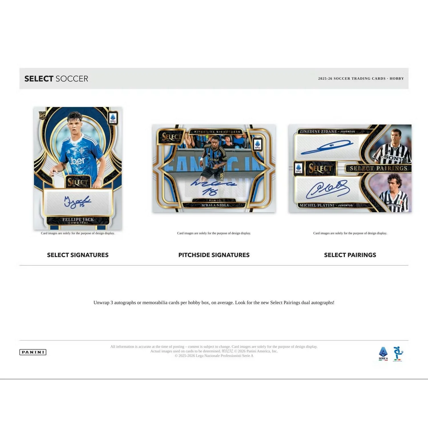 2025-26 Panini Select Serie A Soccer Hobby Box - Image 6