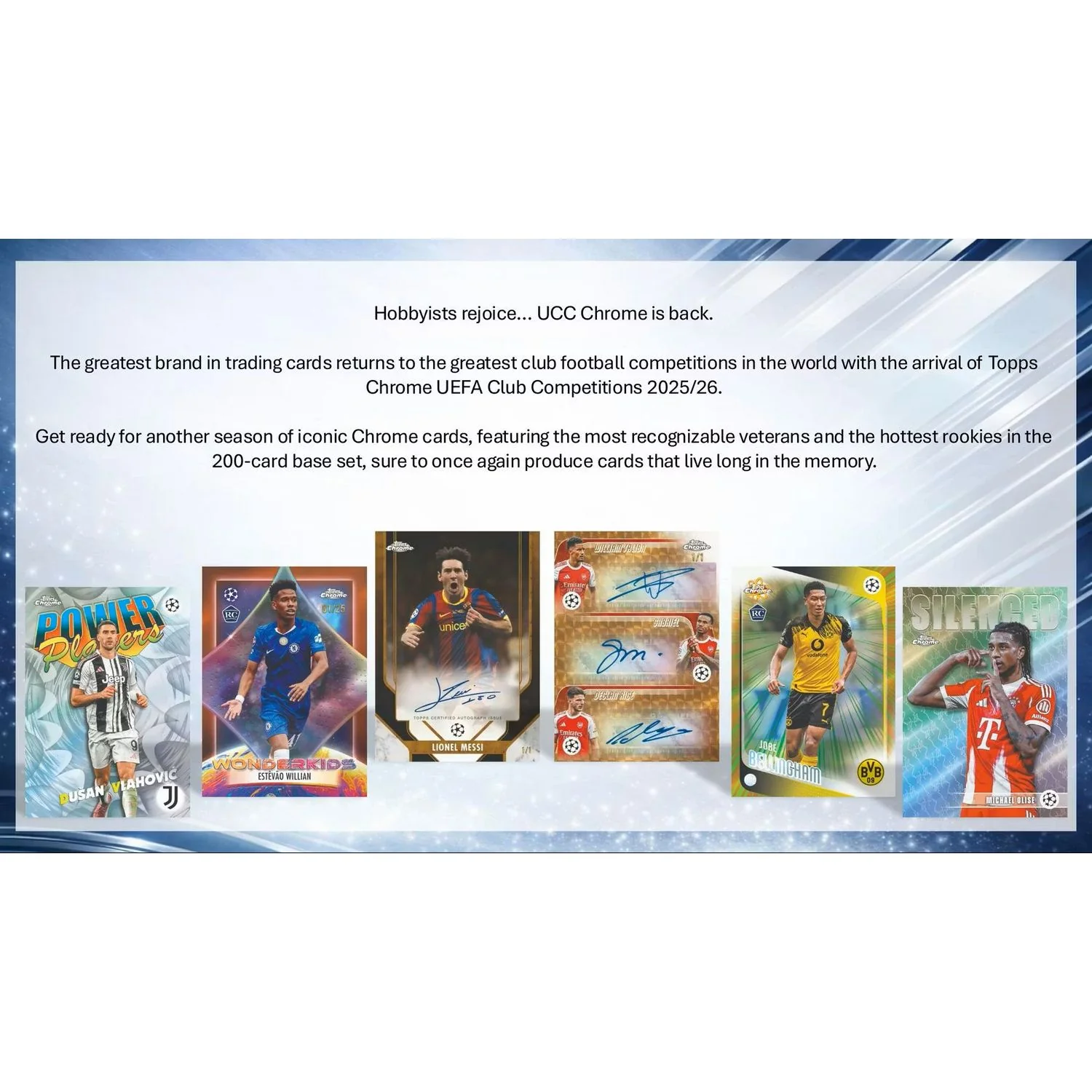 2025-26 Topps Chrome UEFA Club Competitions Soccer Jumbo Box - Image 4