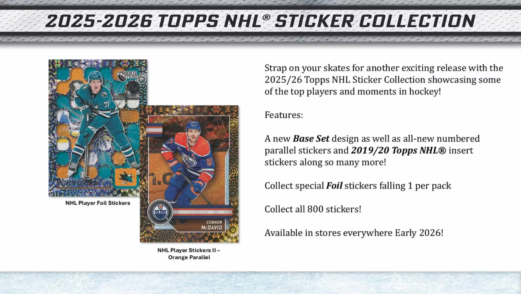 2025-26 Topps NHL Sticker Collection Box - Image 3