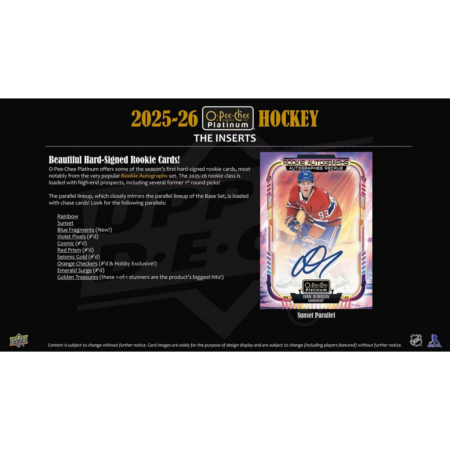 2025-26 Upper Deck O-Pee-Chee Platinum Hockey Hobby Box *Contact Us To Order* - Image 6
