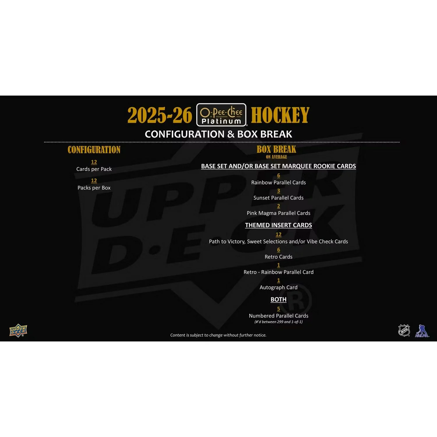 2025-26 Upper Deck O-Pee-Chee Platinum Hockey Hobby Box *Contact Us To Order* - Image 9