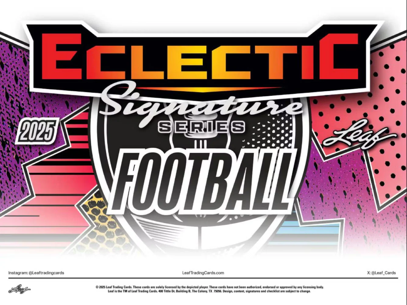 2025 Leaf Eclectic Signature Series Football Mythical Box - Image 3