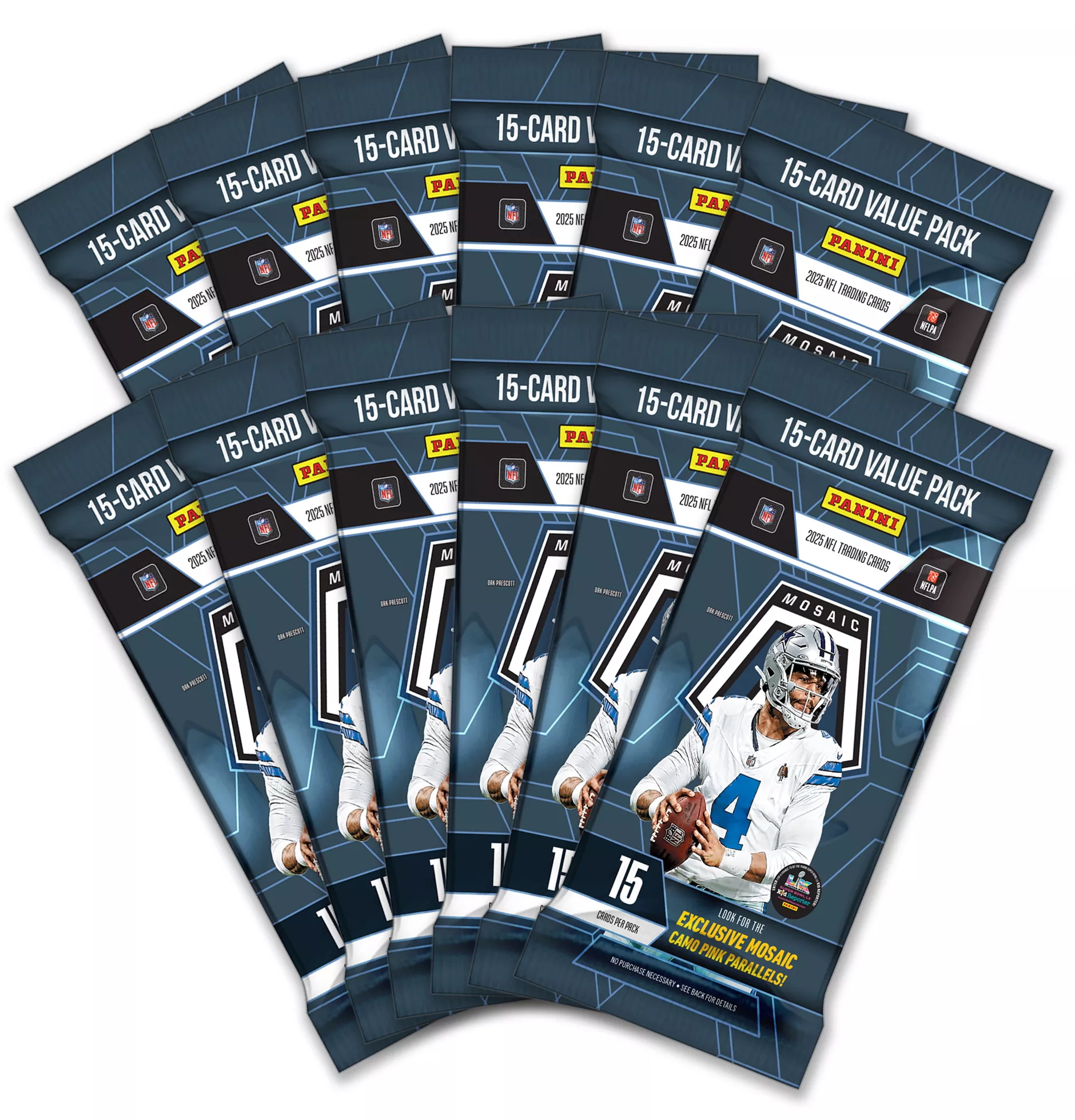 2025 Panini Mosaic Football Fat Pack Display Box - Image 2