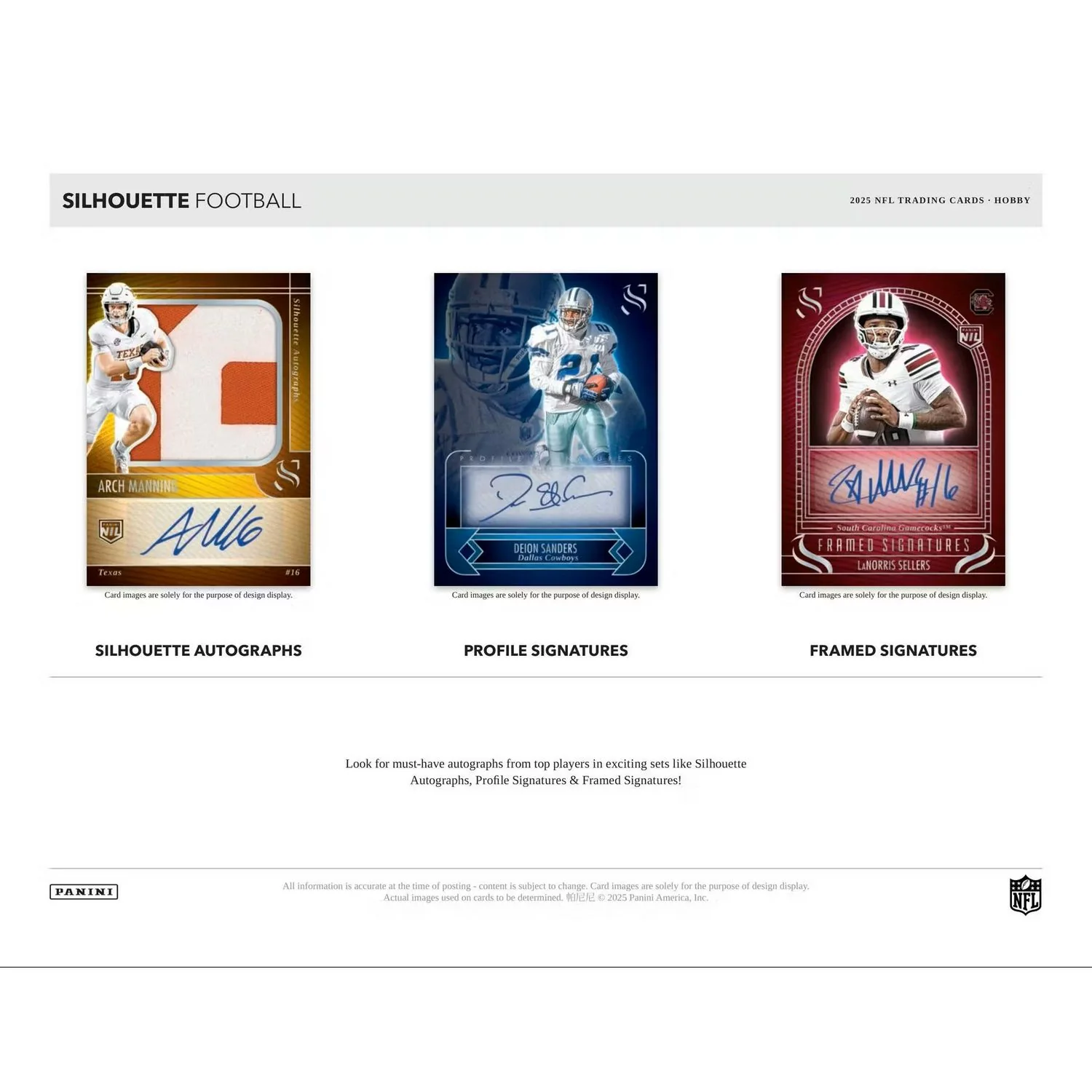 2025 Panini Silhouette Football Hobby Box - Image 6