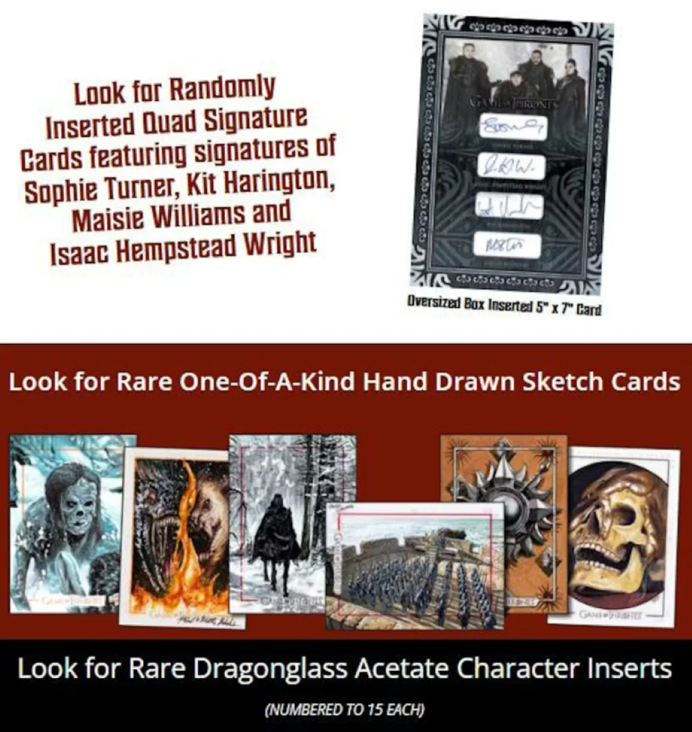 2025 Rittenhouse Game of Thrones - The Great Houses Hobby Box - Image 3