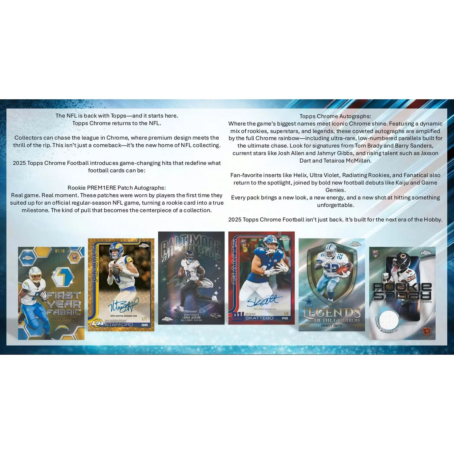 2025 Topps Chrome Football Blaster Box - Image 14