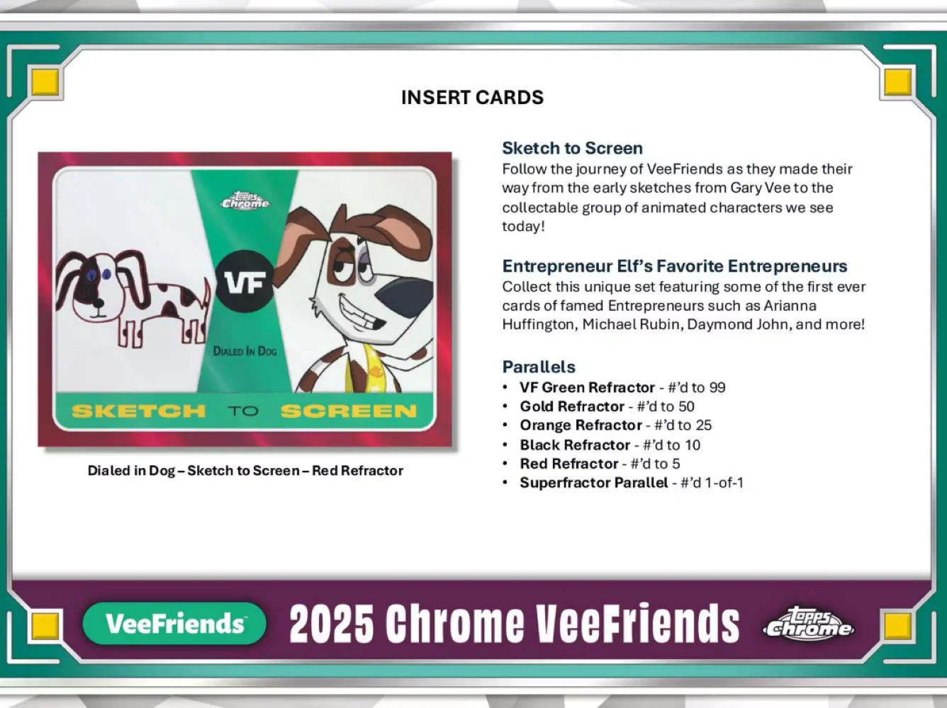 2025 Topps Chrome Veefriends Hobby Pack - Image 3