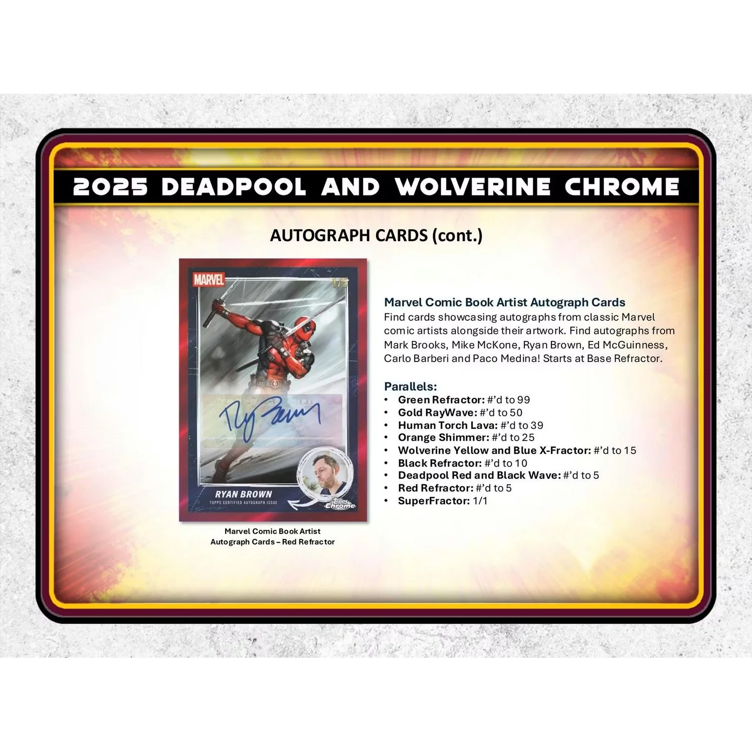 2025 Topps Marvel Chrome Deadpool Blaster Box - Image 9