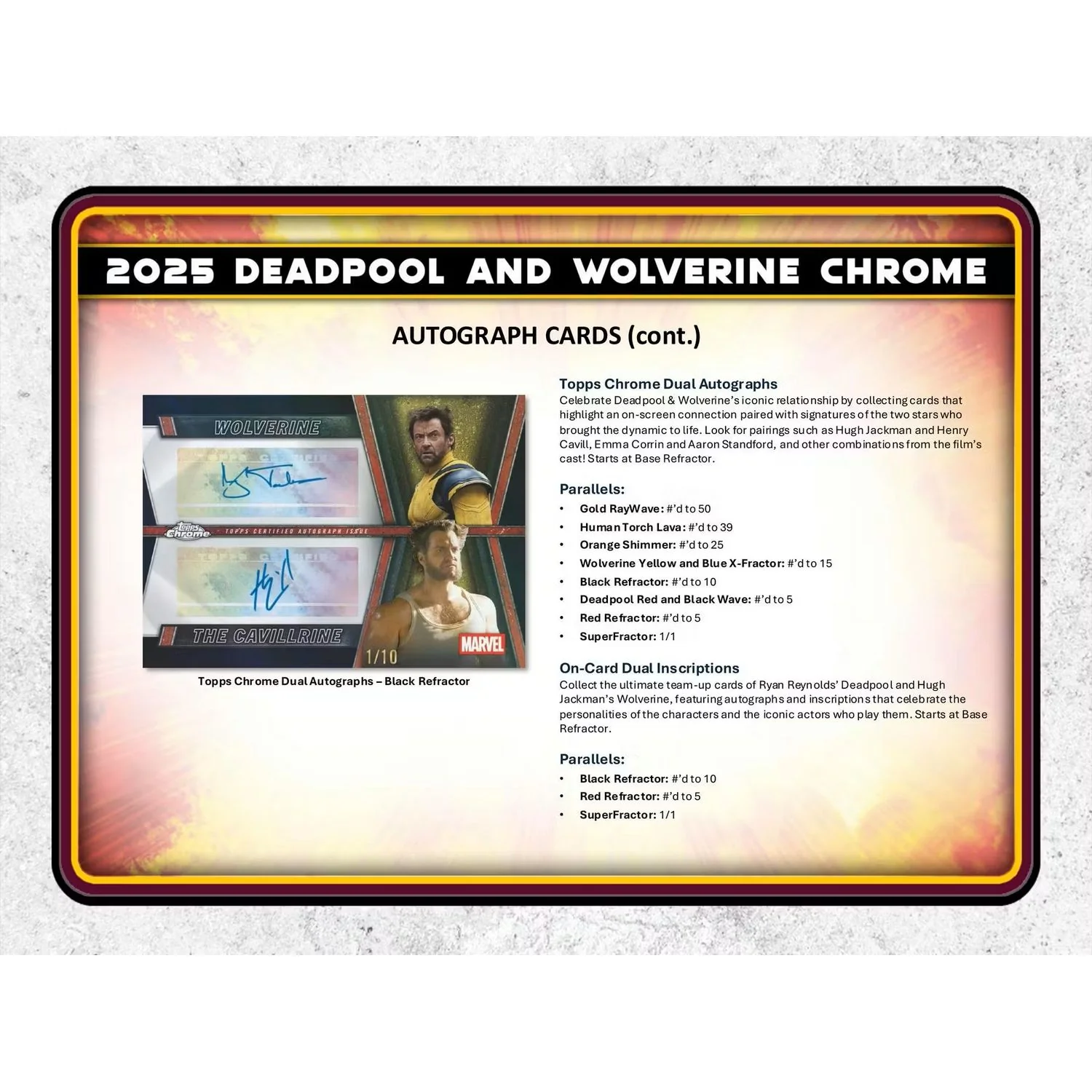 2025 Topps Marvel Chrome Deadpool Hobby Box - Image 8