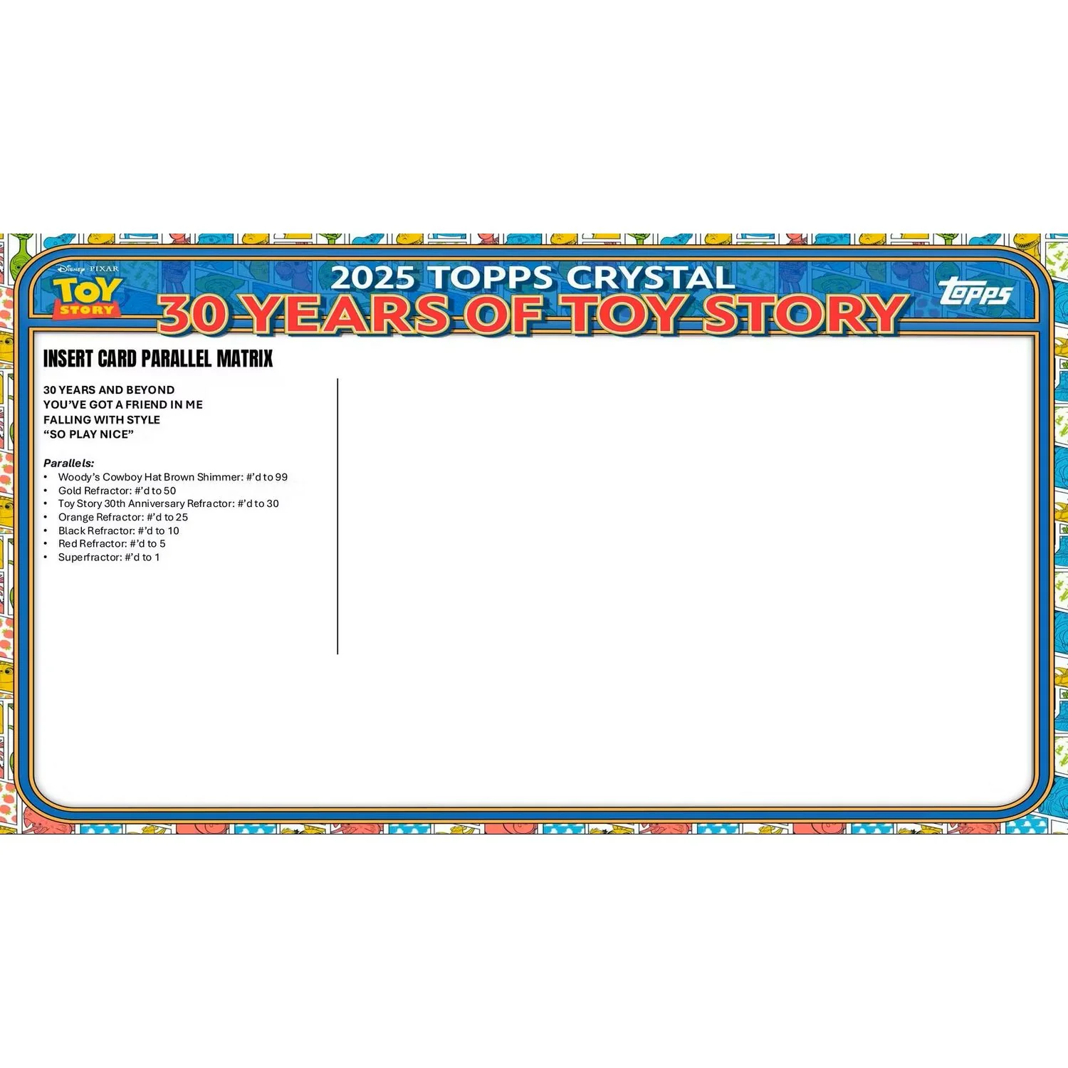 2025 Topps Pixar Crystal 30 Years of Toy Story Hobby Box - Image 17