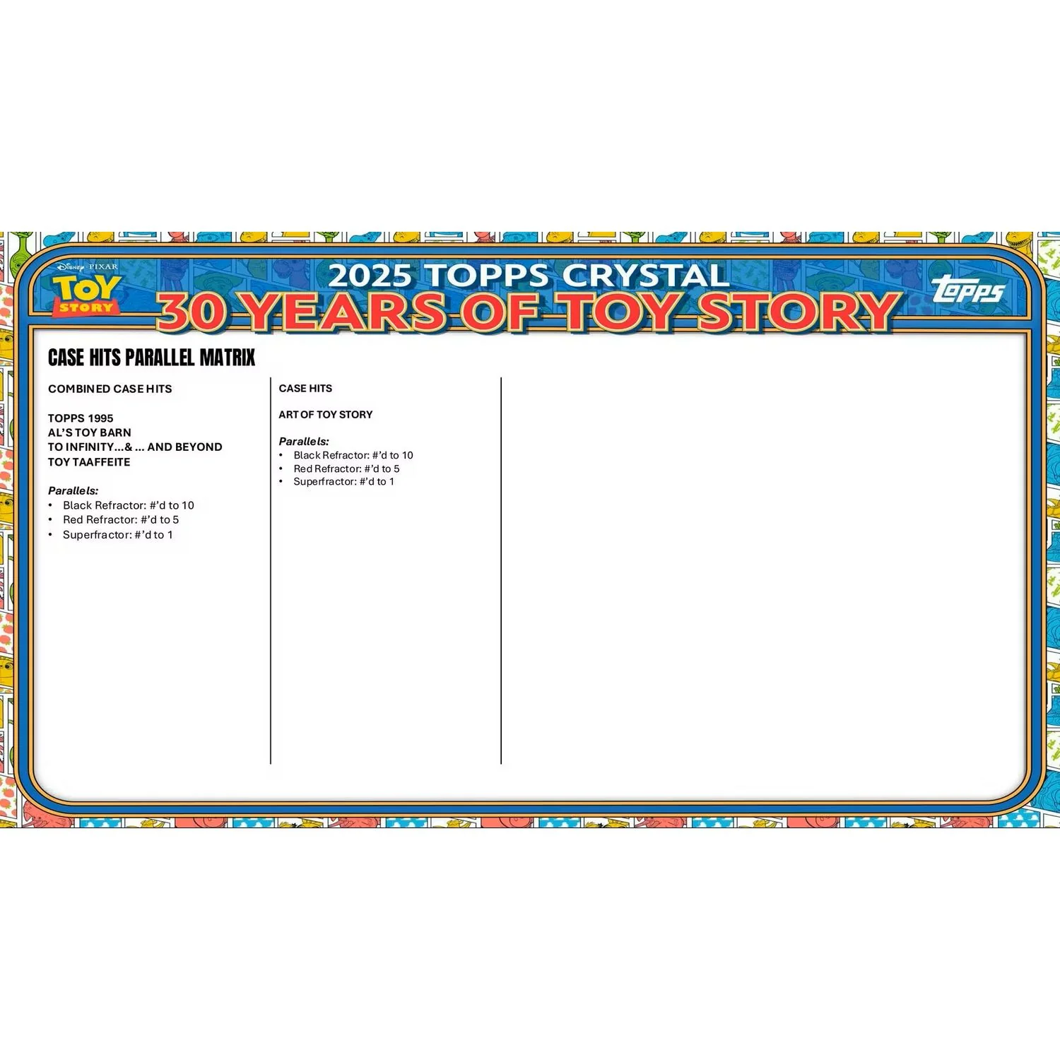 2025 Topps Pixar Crystal 30 Years of Toy Story Hobby Box - Image 18