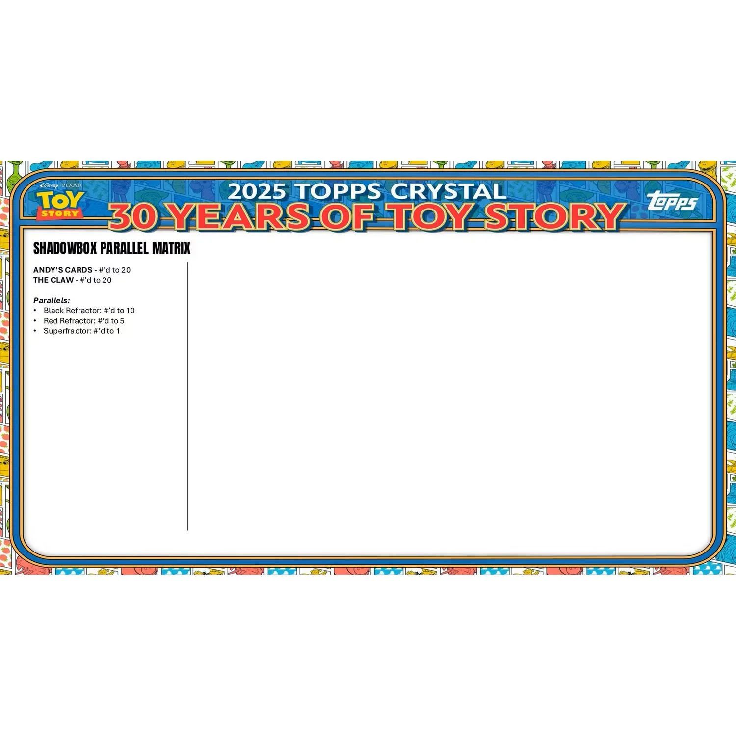 2025 Topps Pixar Crystal 30 Years of Toy Story Hobby Box - Image 19