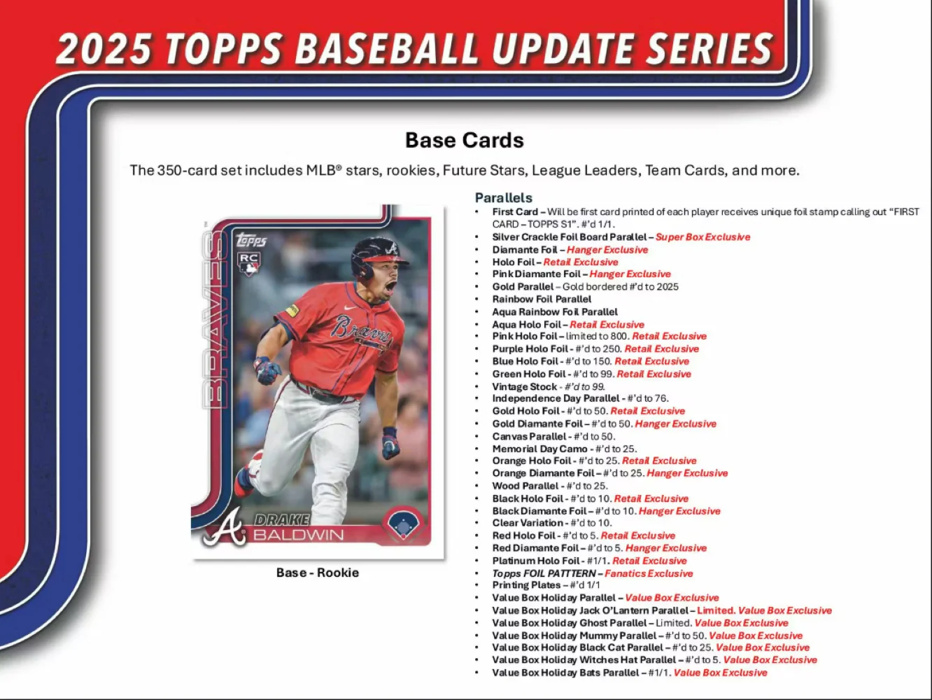 2025 Topps Update Baseball Hanger Box - Image 3