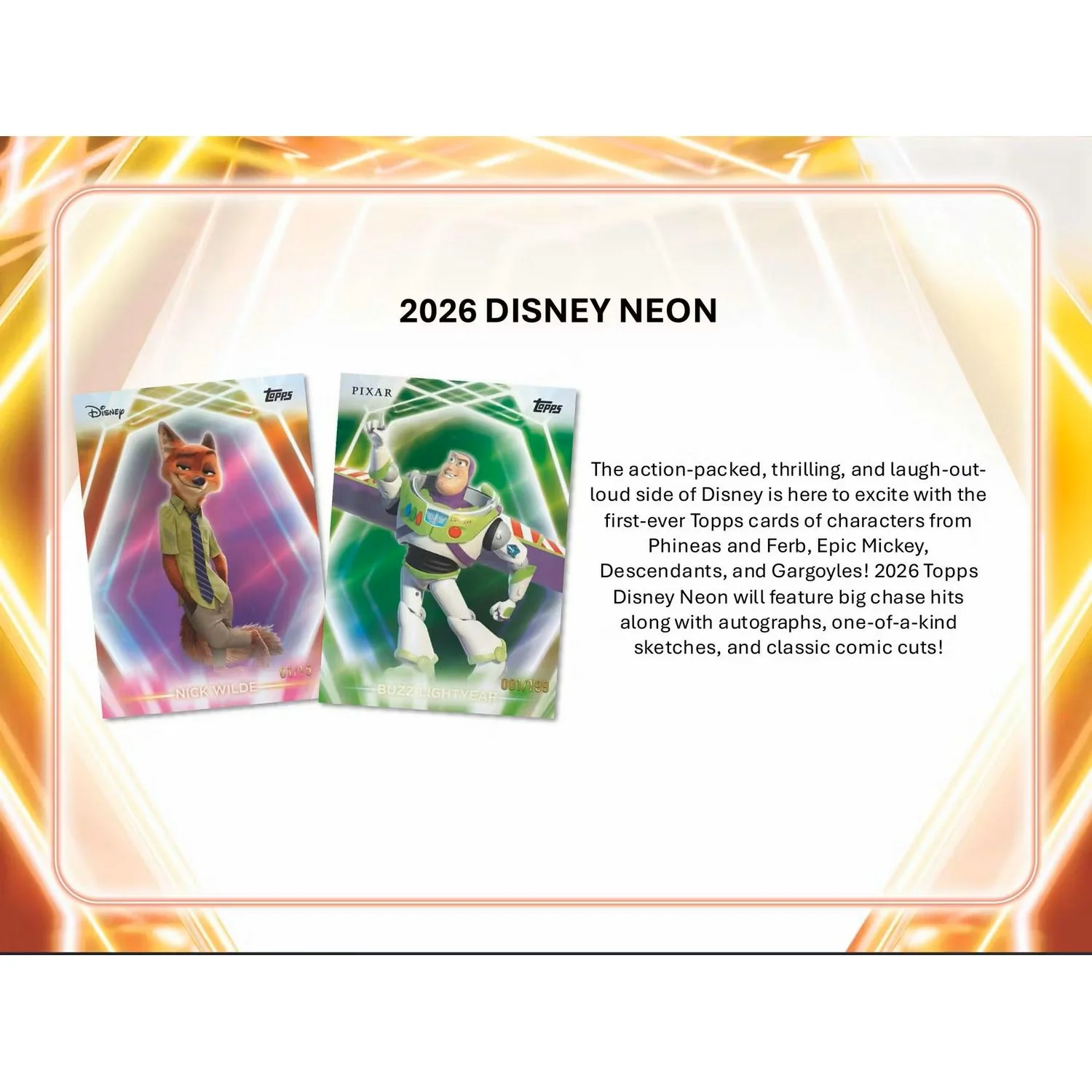 2026 Topps Disney Neon Hobby Box - Image 10