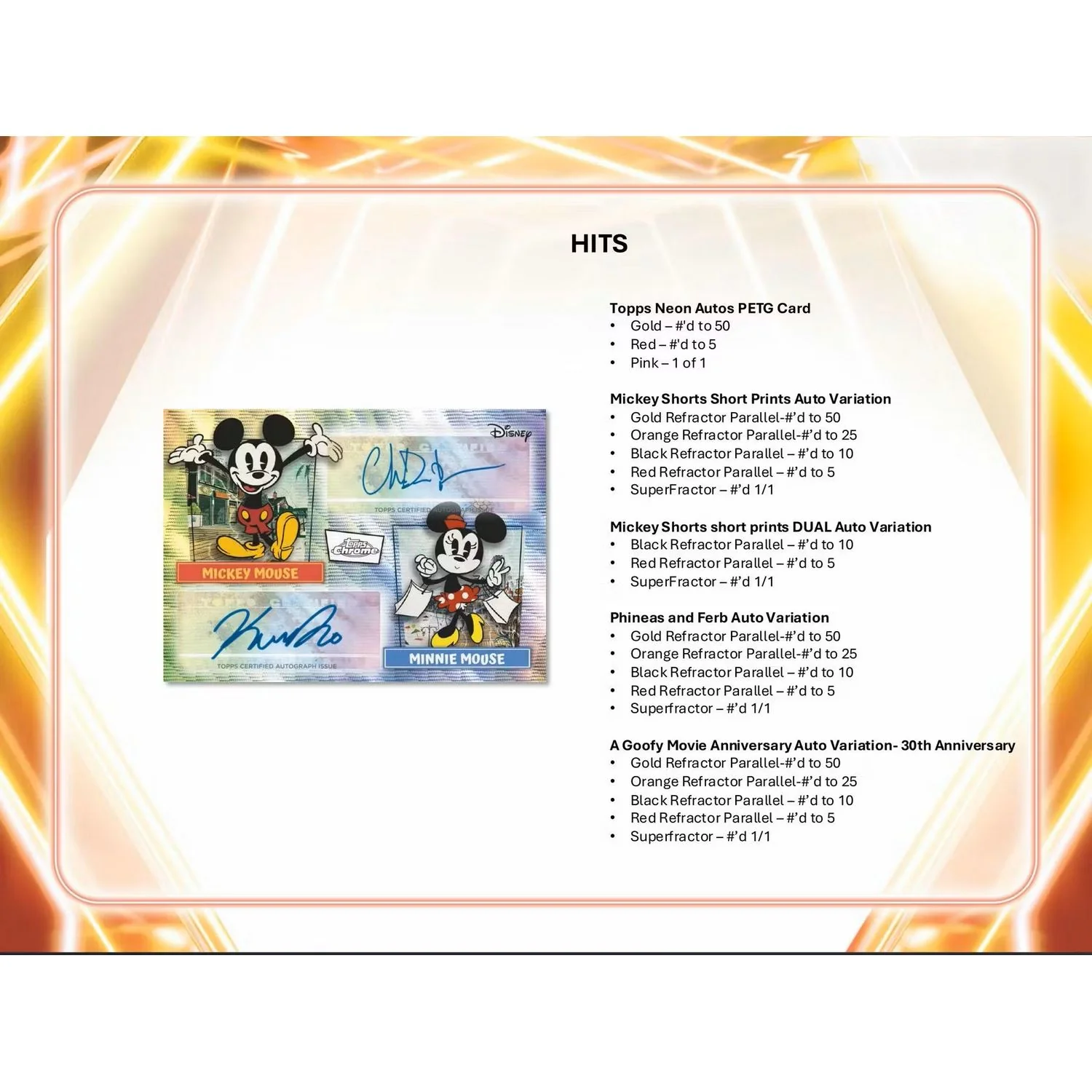 2026 Topps Disney Neon Mega Box - Image 15