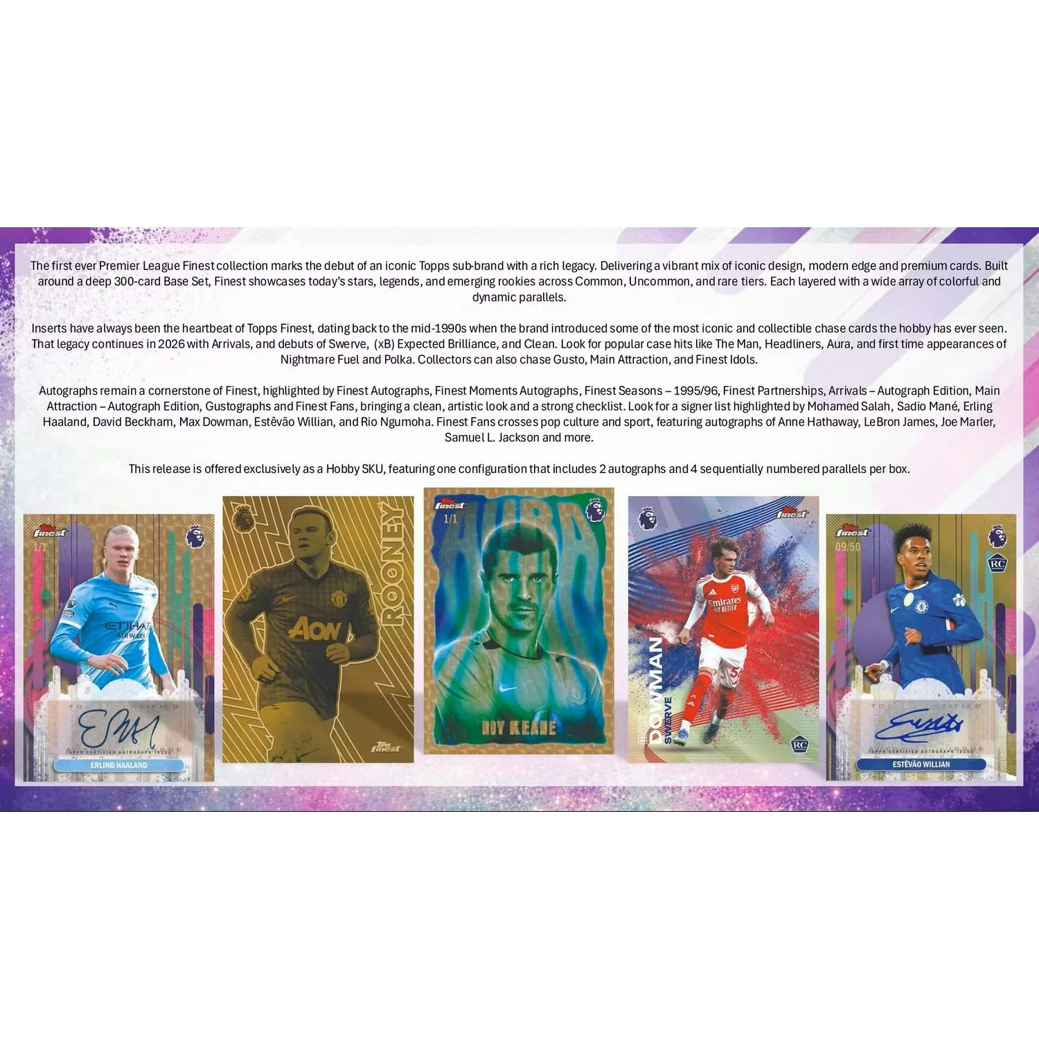 2026 Topps Finest Premier League EPL Soccer Hobby Box - Image 9