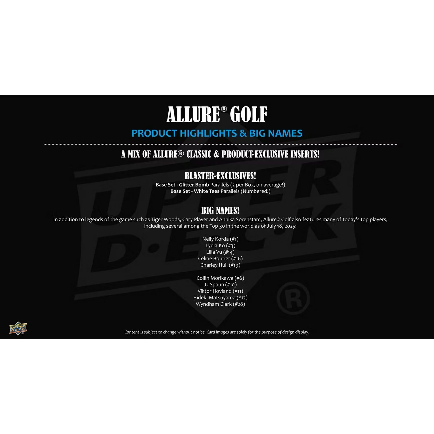 2026 Upper Deck Allure Golf Blaster Box - Image 4