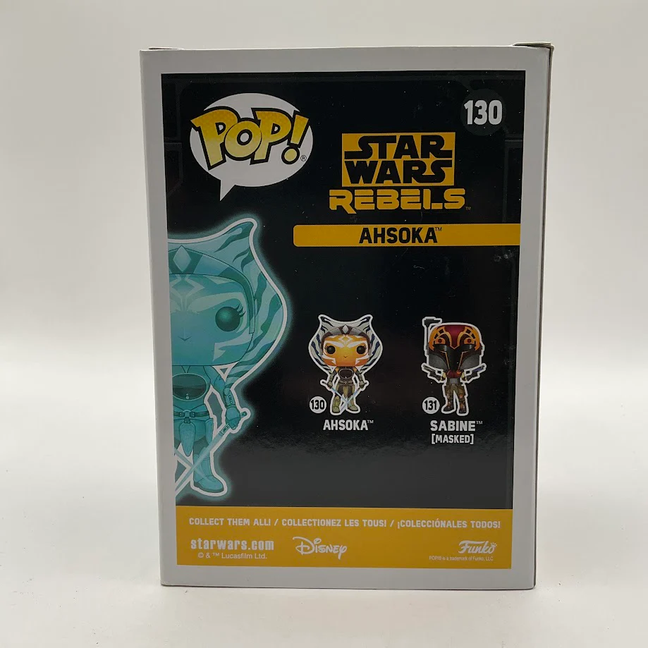 Ahsoka Funko Pop! Star Wars Rebels #130 GITD LA Comic Con - Image 3