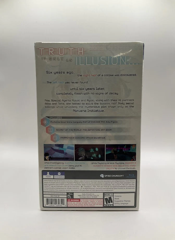 AI: The Somnium Files: Nirvana Initiative [Collectors Edition] Playstation 4 Sealed - Image 3