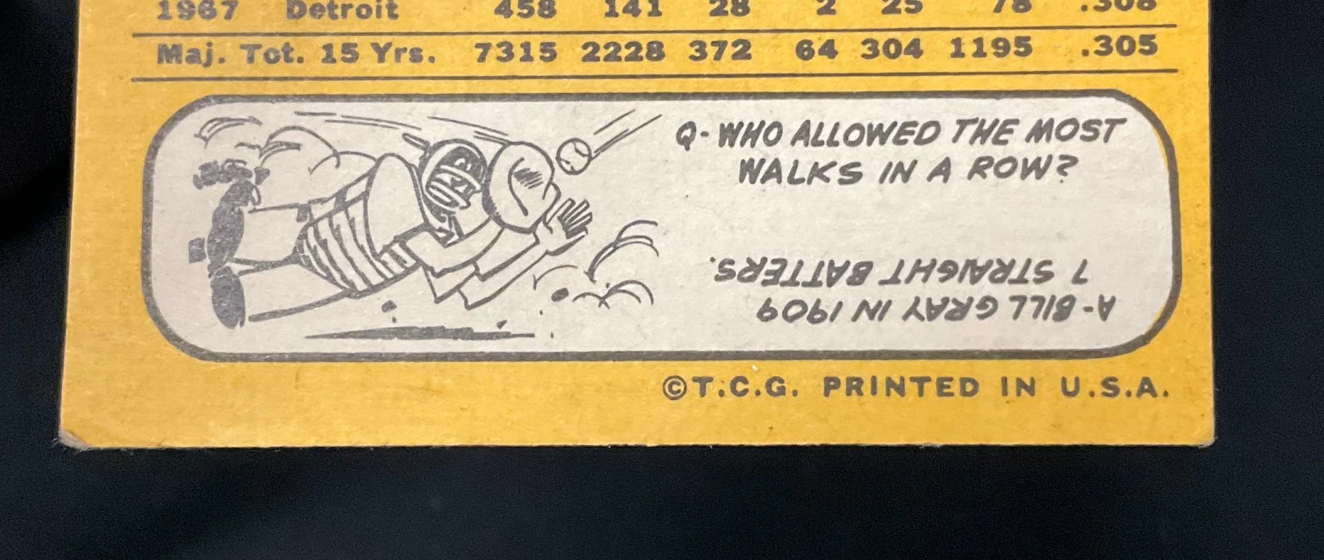 Al Kaline 1968 Topps #240 Detroit Tigers VG-EX - Image 3