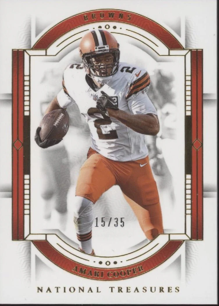 Amari Cooper 2023 Panini National Treasures Gold 13/35 #22