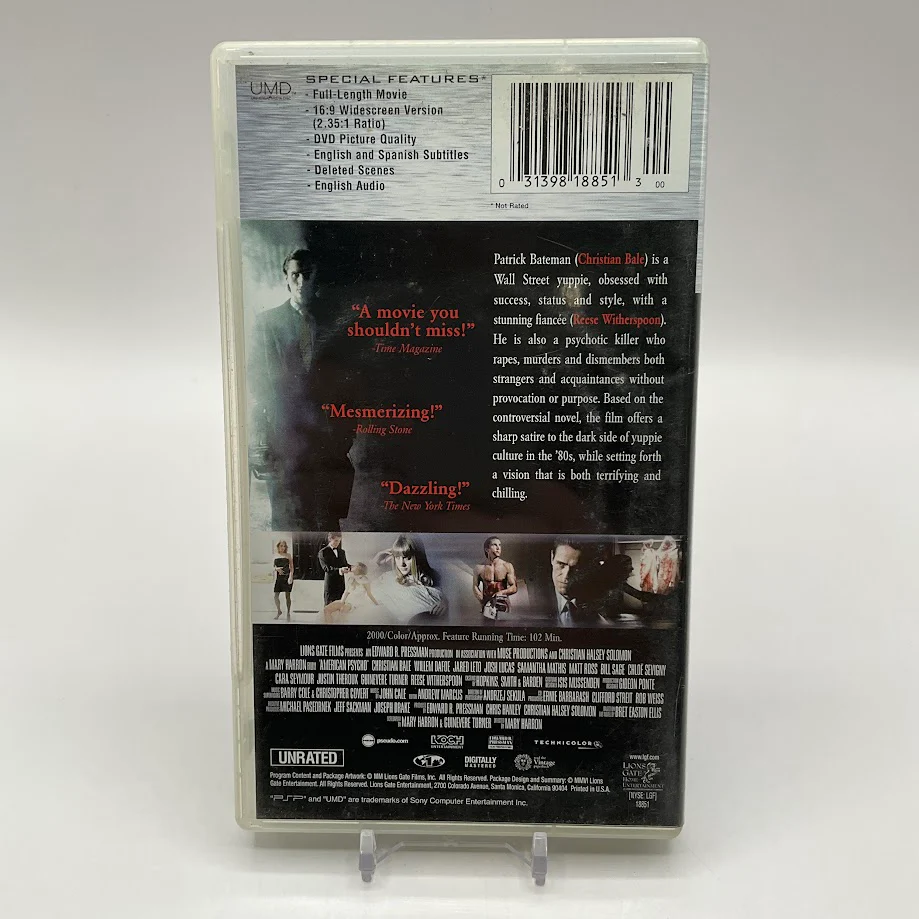 American Psycho [UMD] PSP Used - Image 2