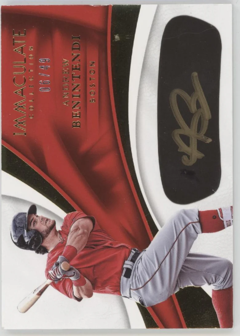 Andrew Benintendi 2017 Panini Immaculate Collection Auto 06/49 #REB-AB