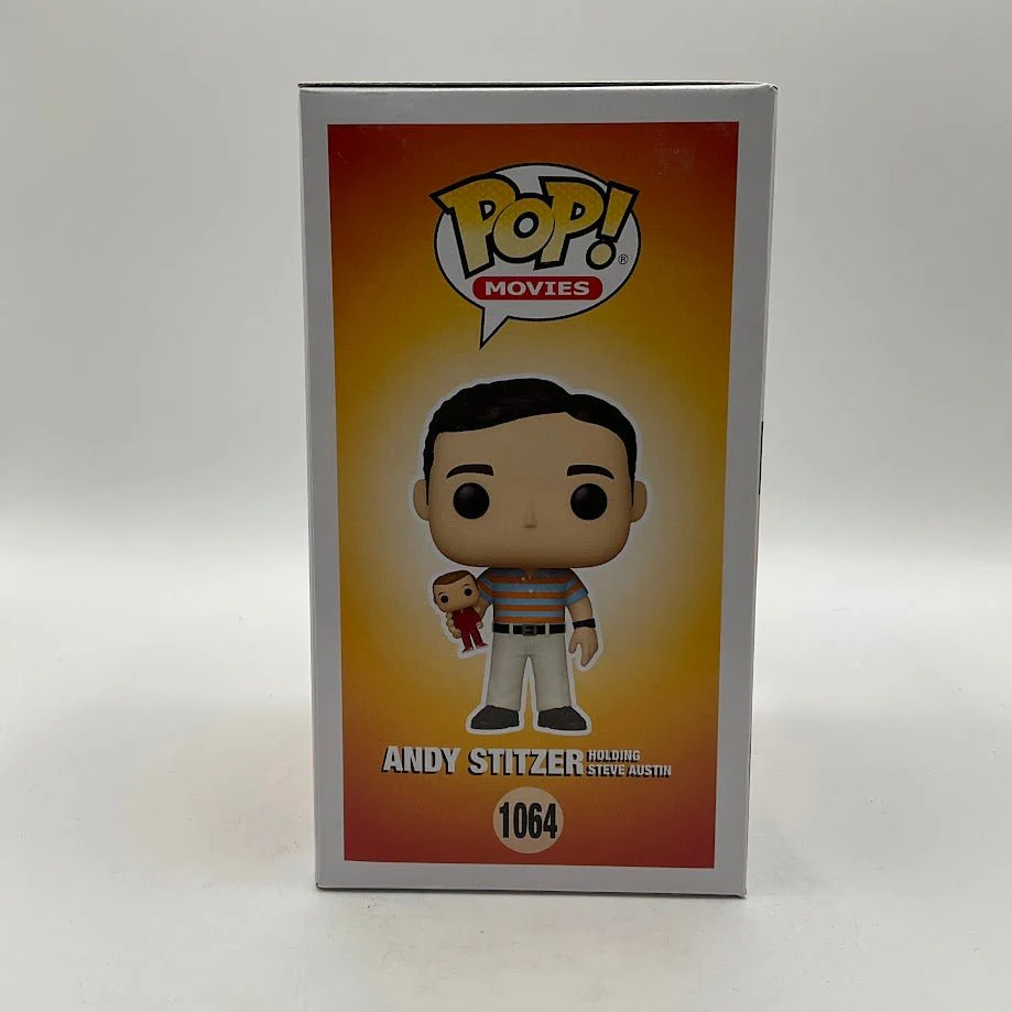 Andy Stitzer Holding Steve Austin Funko Pop! The 40 Year Old Virgin #1064 Chase - Image 4