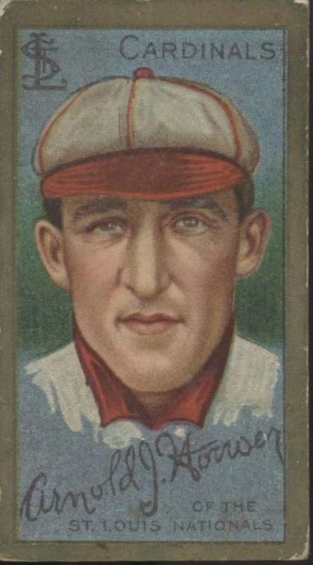 Arnold Hauser 1911 T205 Polar Bear #87 St. Louis Cardinals VG