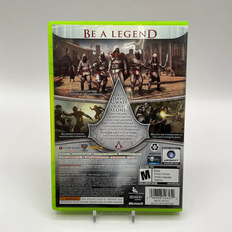 Assassin's Creed: Brotherhood Xbox 360 Used #3 - Image 2