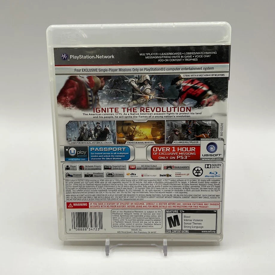 Assassin's Creed III Playstation 3 Used - Image 2