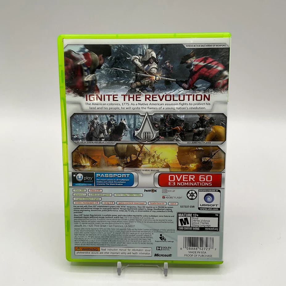 Assassin's Creed III Xbox 360 Used #3 - Image 2