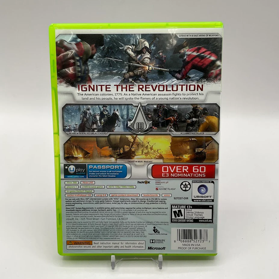 Assassin's Creed III Xbox 360 Used #4 - Image 2