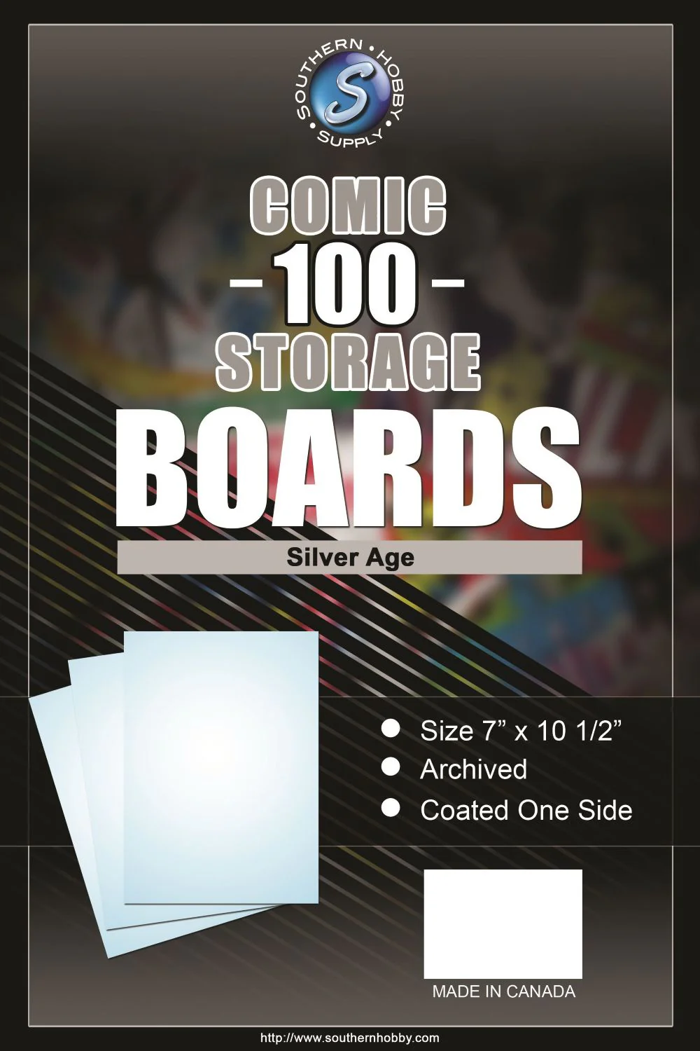 Backing Boards Silver 100-Count Packaged