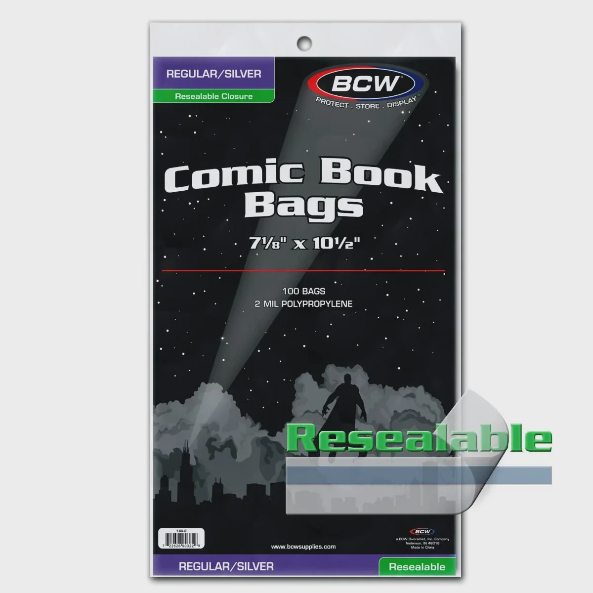 BCW Silver Resealable Bags