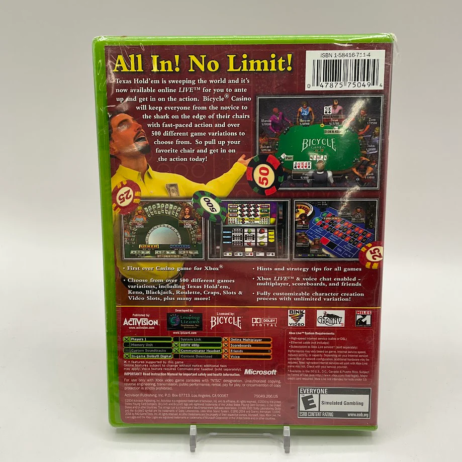 Bicycle Casino Xbox Sealed - Image 2