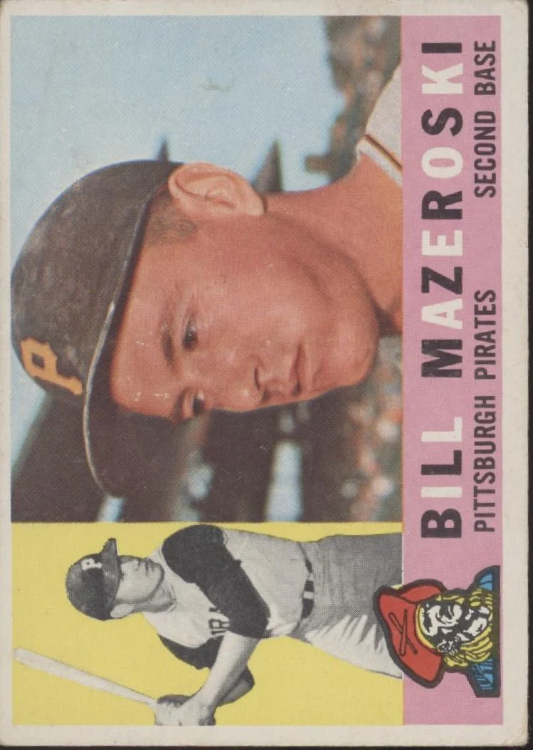 Bill Mazeroski 1960 Topps #55 Pittsburgh Pirates VG-EX #2