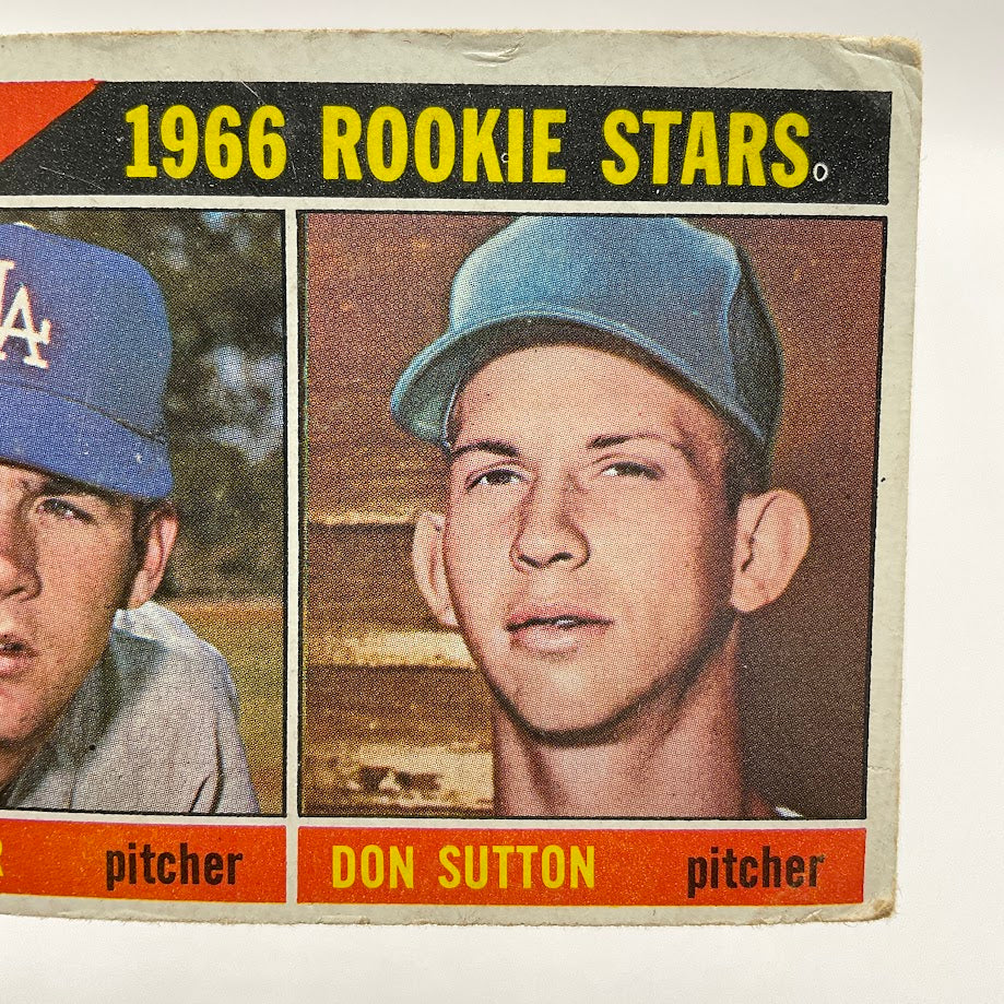 Bill Singer / Don Sutton 1966 Topps Rookie Stars RC #288 GD #2 - Image 3