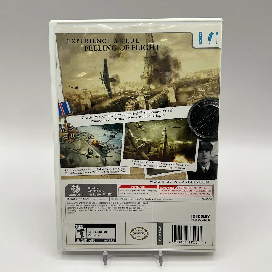 Blazing Angels Squadrons of WWII Wii Used - Image 2