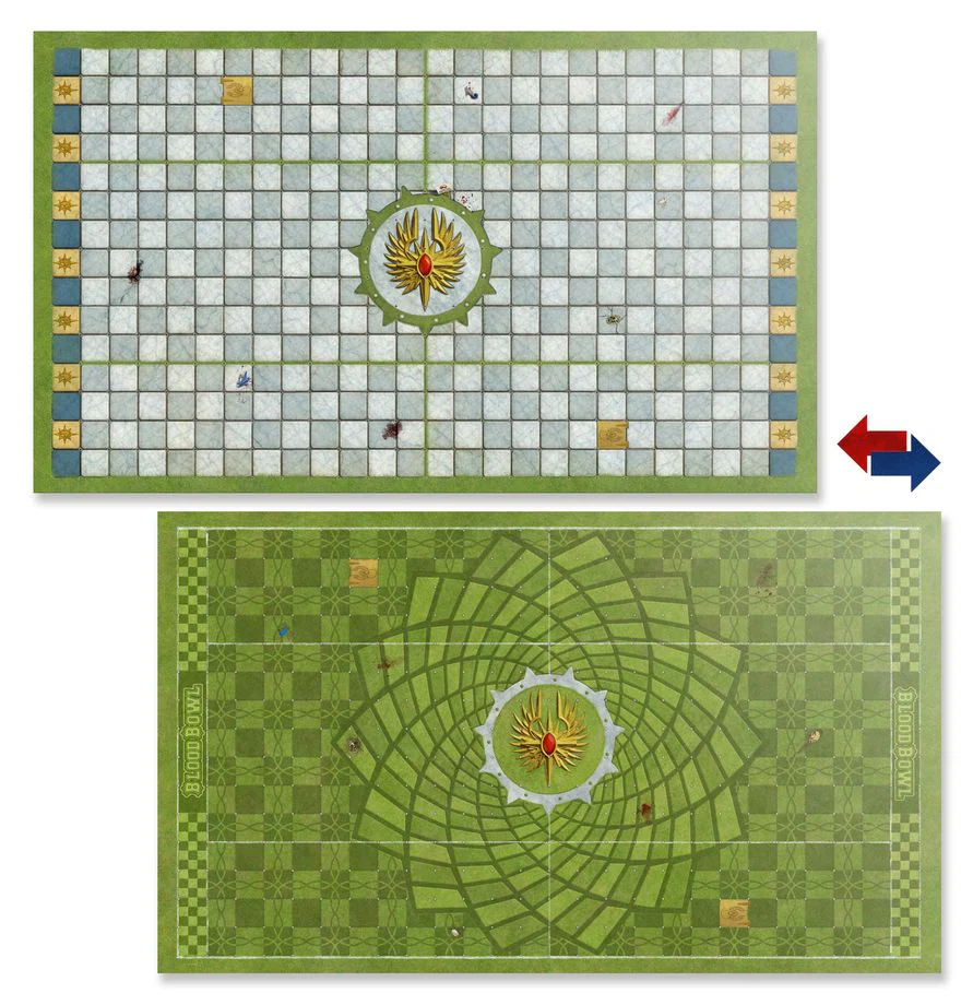 Blood Bowl: High Elf Team – Double-sided Pitch and Dugouts Set - Image 2
