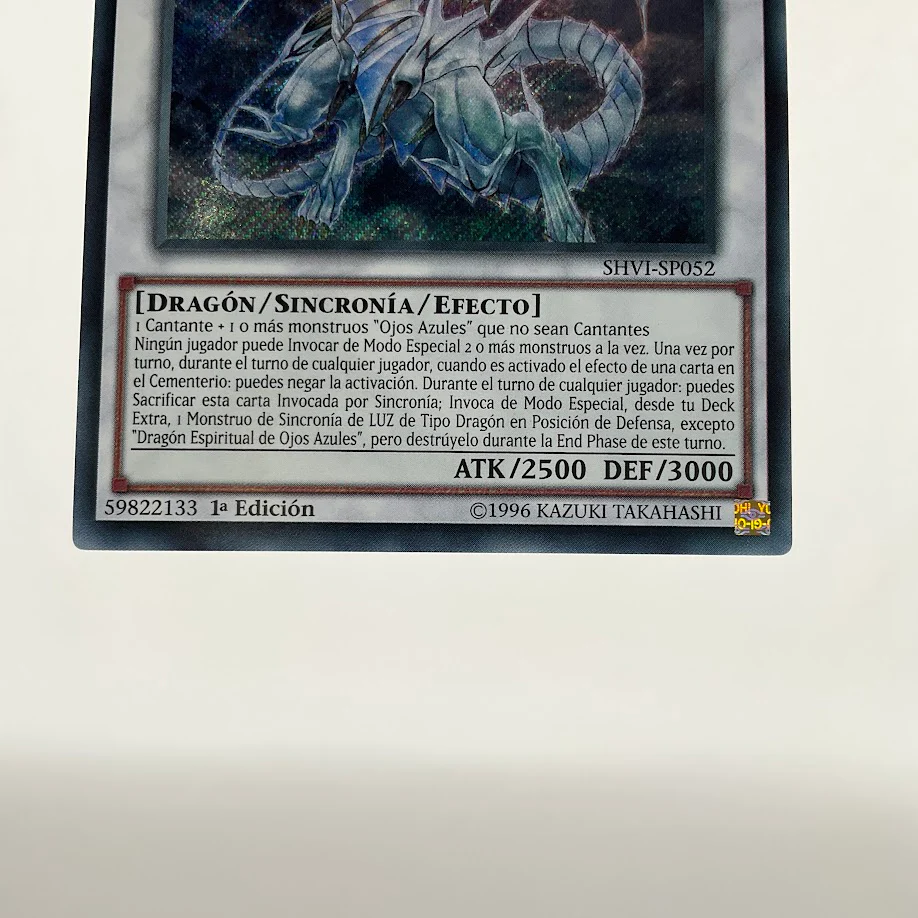 Blue-Eyes Spirit Dragon Yu-Gi-Oh! Secret 1st Edition Spanish SHVI-SP052 - Image 4