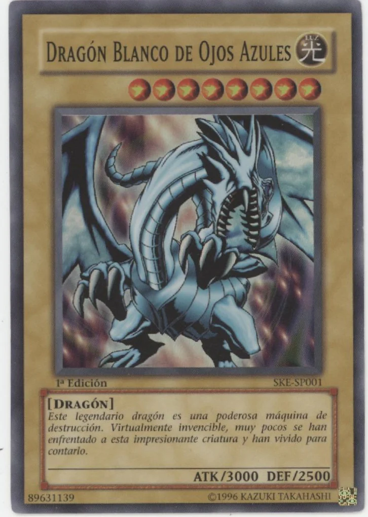 Blue-Eyes White Dragon Yu-Gi-Oh! Super 1st Edition Spanish SKE-SP001 #2
